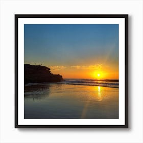 Sunset At Bondi Beach Art Print