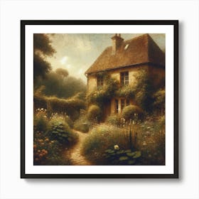 Cottage In The Country Art Print Art Print