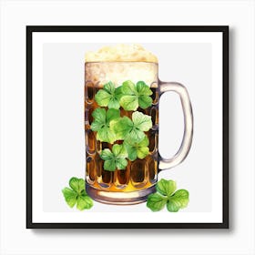 St Patrick'S Day Beer 2 Art Print
