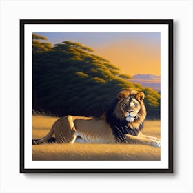 Lion Sight Art Print