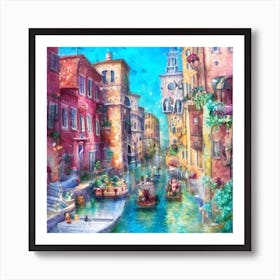 Venice Canal 2 Art Print