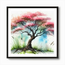 Sakura Tree Art Print