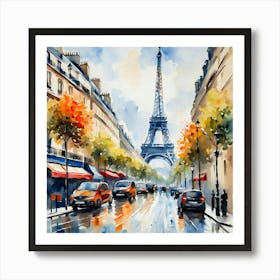 Paris Painting Art Print