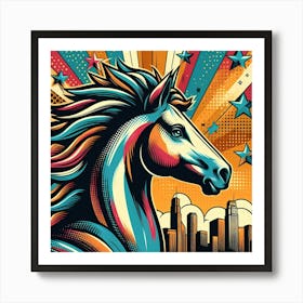 Pop Horse 2 Art Print