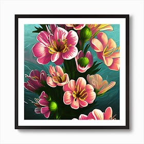 Alstroemeria Flowers 6 Art Print