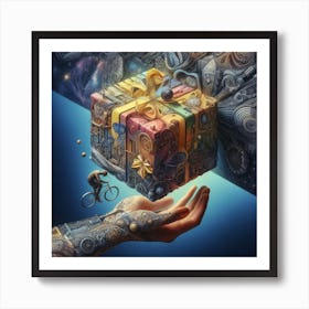 Gift Box Art Print