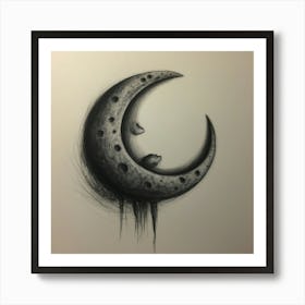 Moon /15 Art Print