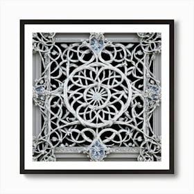 Imagine Vines Of Many Intertwined Small Flowers Gr rug(3) Art Print