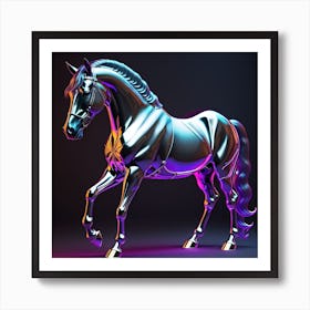 Reflective Stallion 1 Art Print