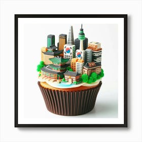 Seoul Cupcake 1 Art Print