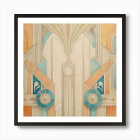 Deco Doorway Art Print