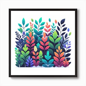 Bushes of Leafs 1 Art Print