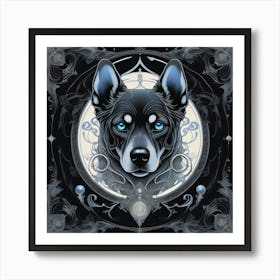 Wolf Dog Art Print