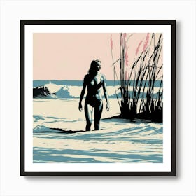 You And The Sea Art Print