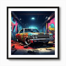 Graffiti Car Art Print