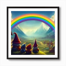Gnomes Pondering A Day Well Spent Art Print