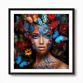 Butterfly Girl Art Print