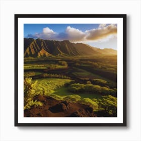 Sunset In Hawaii Art Print