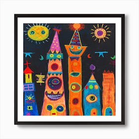 City In The Sky Art Print