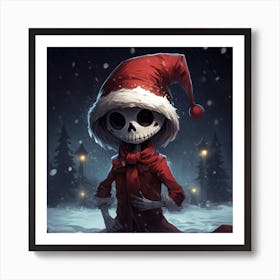 Merry Christmas! Christmas skeleton 12 Art Print