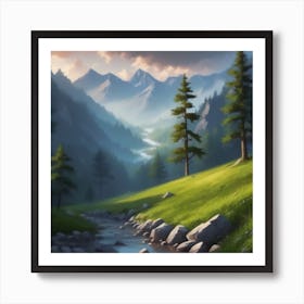 Mountain Landscape 6 Art Print