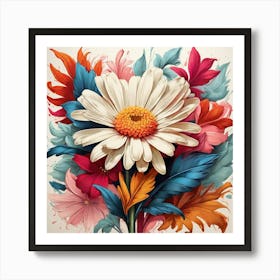 Flower Bouquet art print Art Print