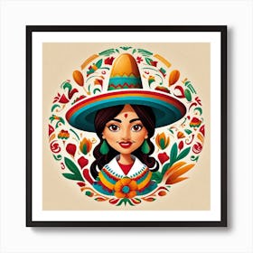 Mexican Girl 89 Art Print