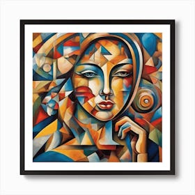 Abstract Of A Woman Art Print