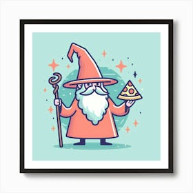 Pizza Wizard Art Print