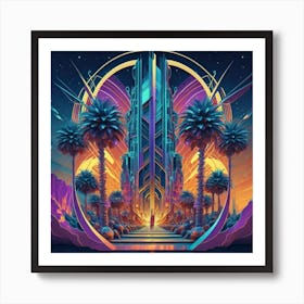 Futuristic City Art Print