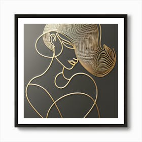 Gold Wall Art Art Print