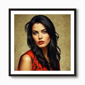 Portrait of an elegant woman Art Print