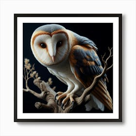 Barn owl Art Print