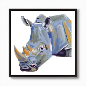 White Rhinoceros 04 Art Print