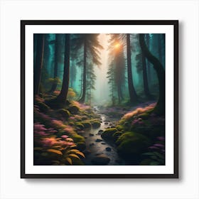 Whispering Woods 2 Art Print