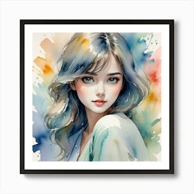 Watercolor Painting Art Print