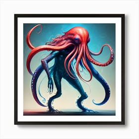 Octopus Monster Art Print