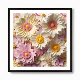 Paper Flowers Art Print