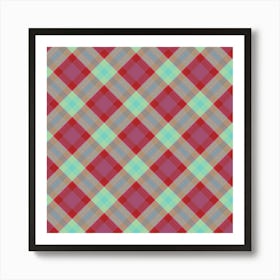 Plaid Fabric 169 Art Print