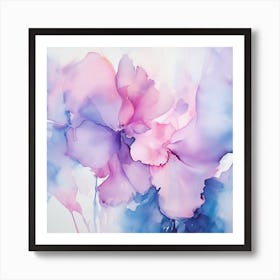 Watercolor Flowers Art Print