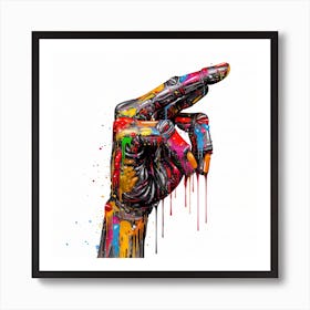 Hand Painting Art Print