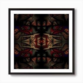 Fractal Fantasy Texture Pattern Art Print