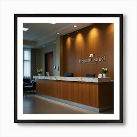 Default Create Unique Design Of Hospital Front Desk Wall Art 2 Art Print