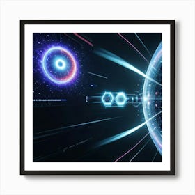 Futuristic Space Art Print