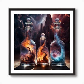 Magic Bottles Art Print