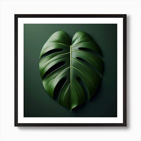 Monstera Leaf Art Print