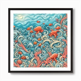 Coral Reef 1 Art Print