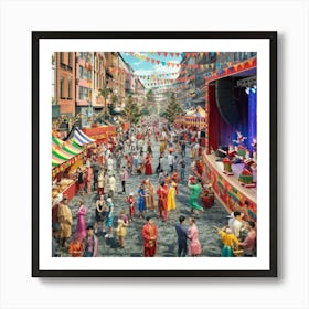 Street Scene Art Print