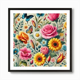 A Symphony Of Blooms Art Print