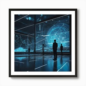 Futuristic Space 1 Art Print